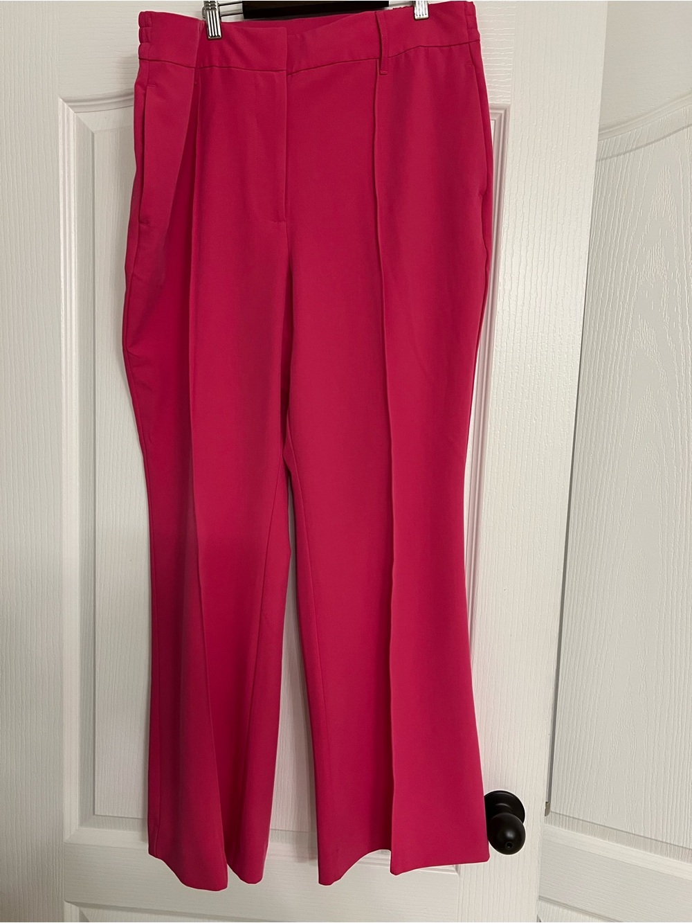 Worthington Wide-Leg High-Rise Pink Dress Pants